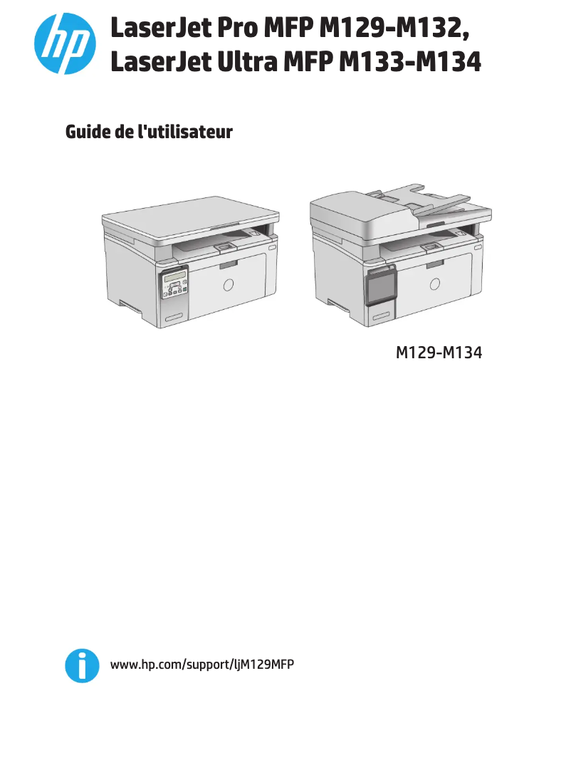 Image de la première page du manuel de l'appareil LaserJet Pro MFP M130fw