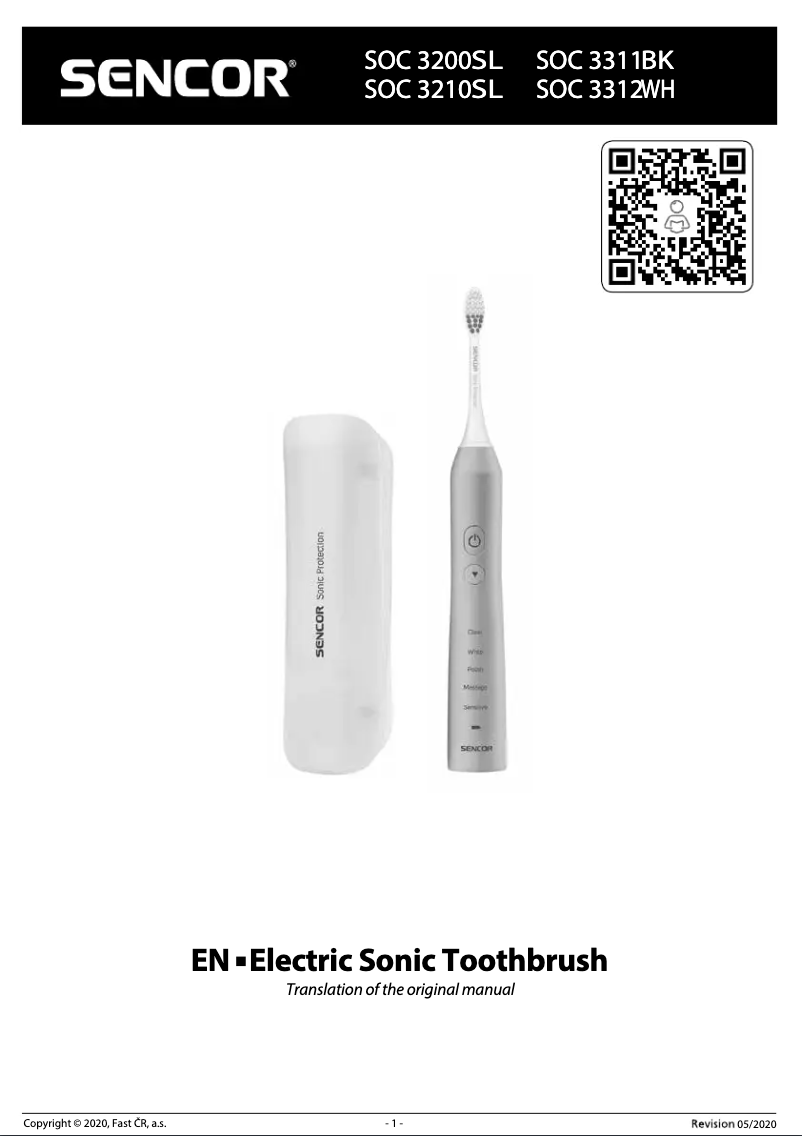 Page 1 de la notice Manuel utilisateur Sencor SOC 3210SL