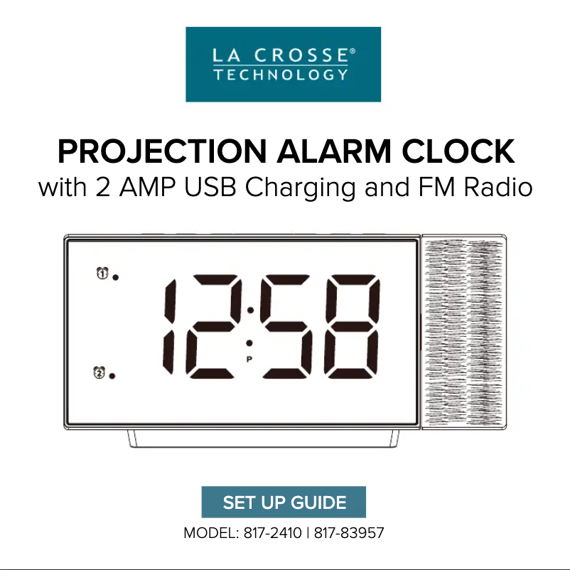 Page 1 de la notice Manuel utilisateur La Crosse Technology 817-83957