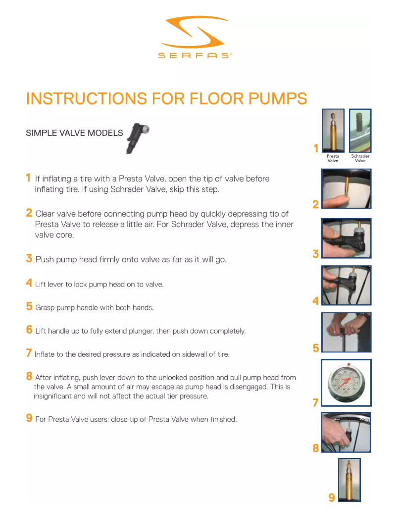 Page 1 de la notice Manuel utilisateur Serfas FP-55