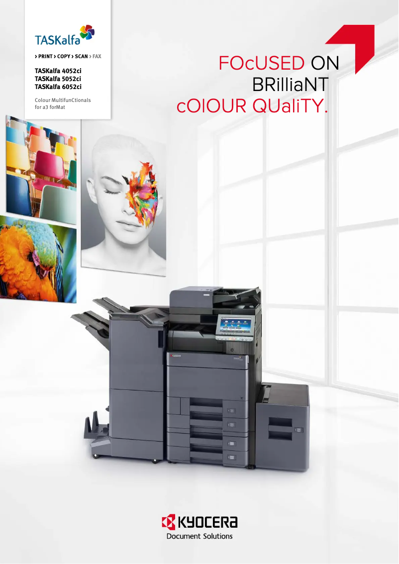 Page 1 de la notice Brochure Kyocera TASKalfa 6052CI