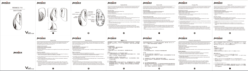 Page n°1 - Manuel utilisateur Perixx PERIMICE-715