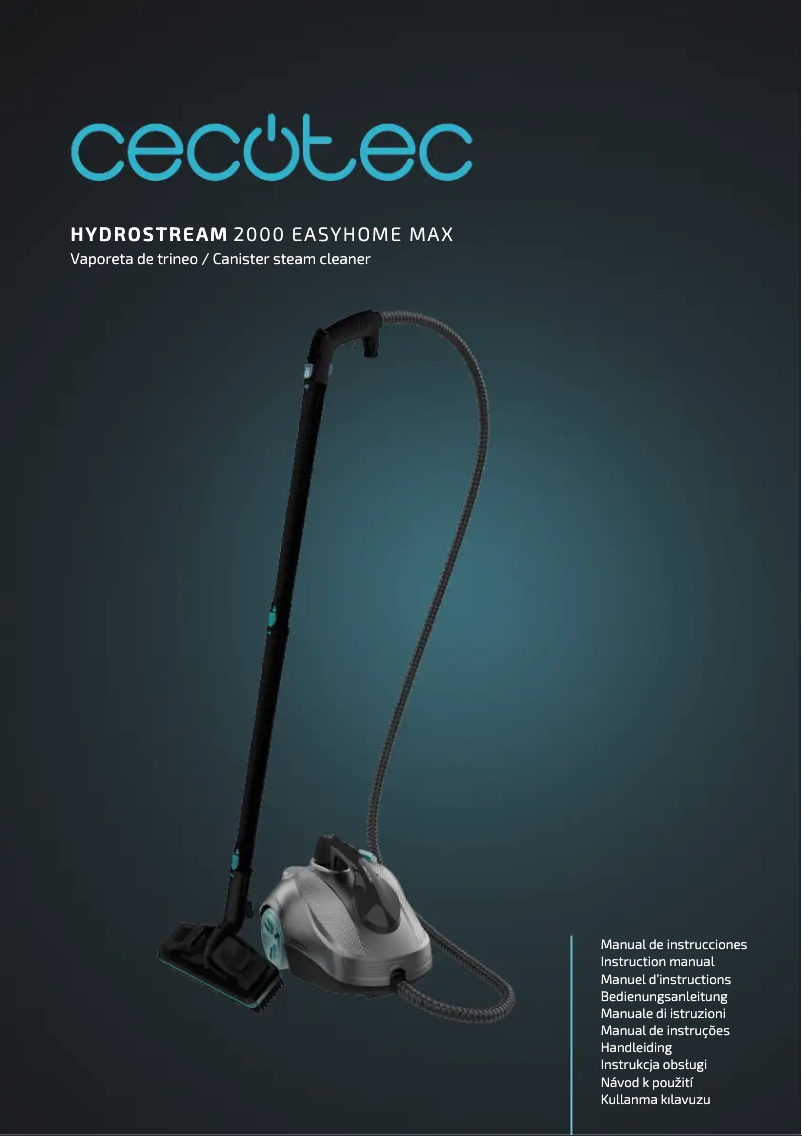 Page 1 de la notice Manuel utilisateur Cecotec HydroSteam 2000 EasyHome Max