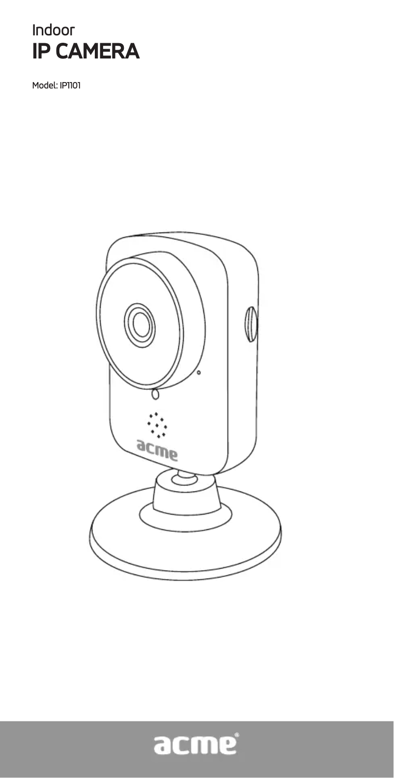 Page n°1 - Manuel utilisateur Acme IP1101