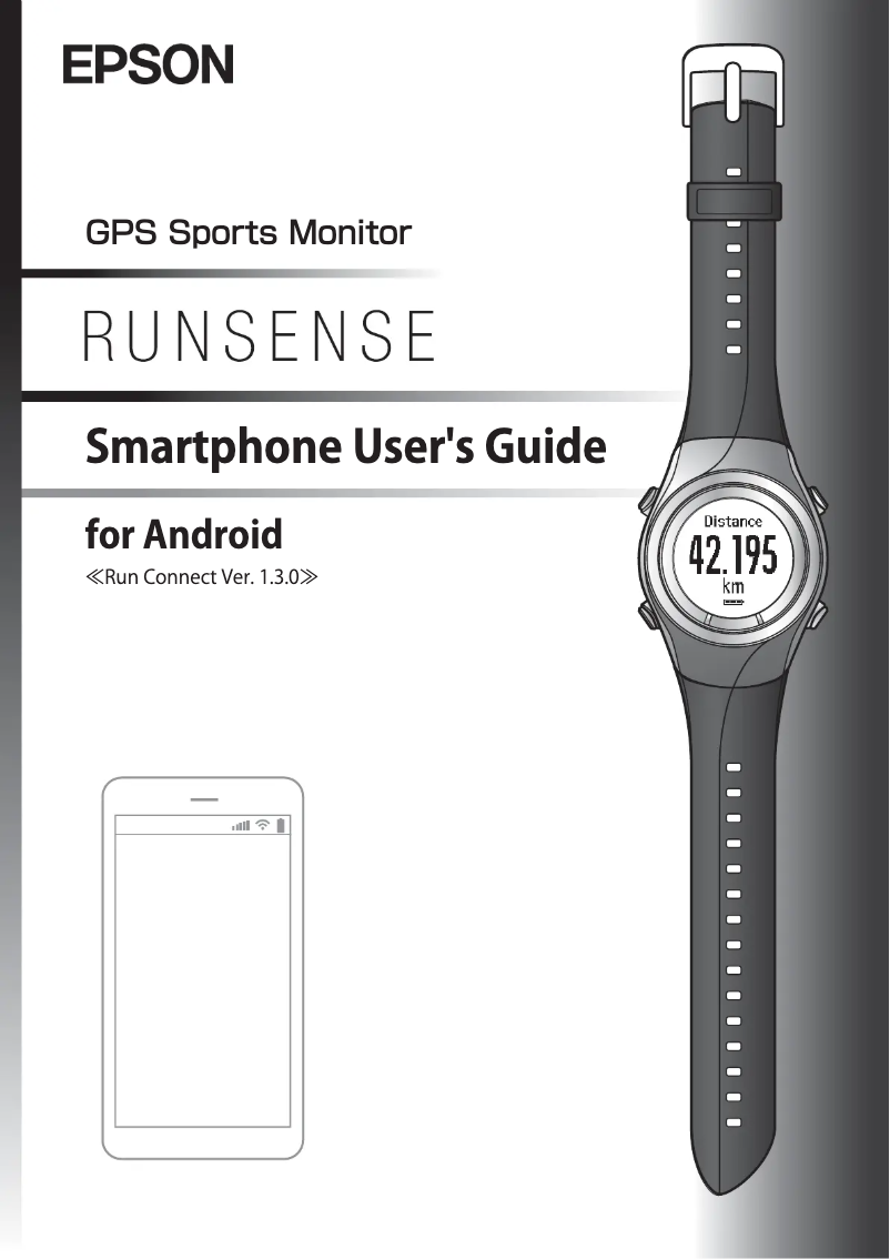 Image de la première page du manuel de l'appareil Runsense iOS