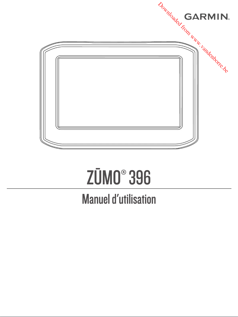 Página 1 del manual Manual de usuario Garmin Zūmo 396 LMT-S