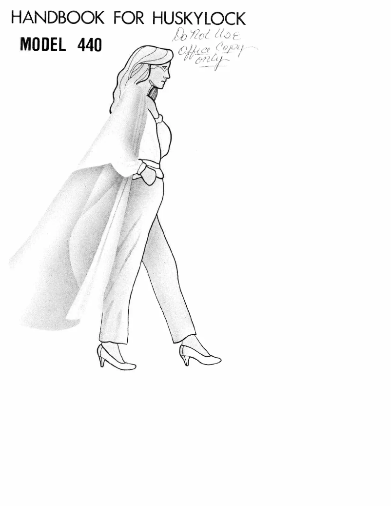 Page 1 de la notice Manuel utilisateur Husqvarna Huskylock 440