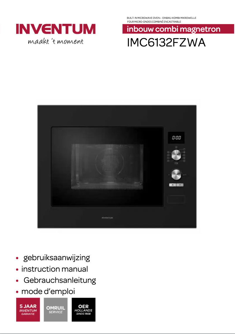 Image de la première page du manuel de l'appareil IMC6132FZWA