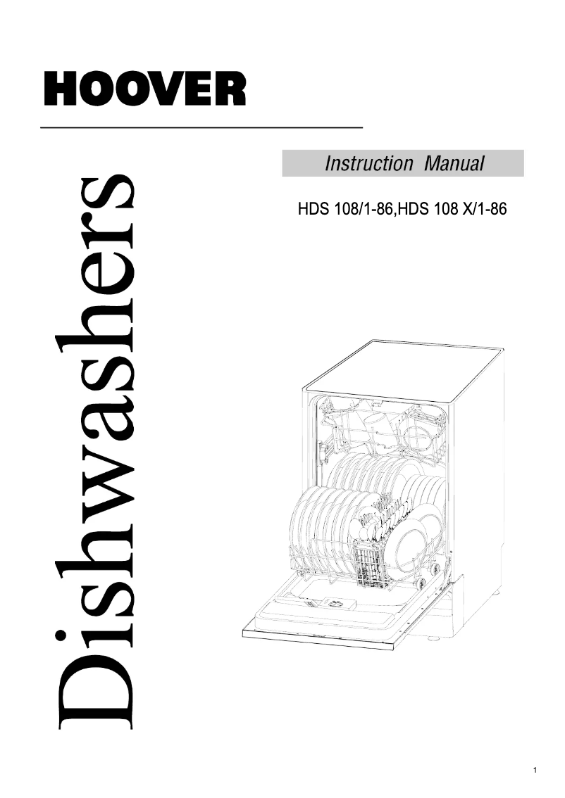 Page 1 de la notice Manuel utilisateur Hoover HDS 108 X/1-86