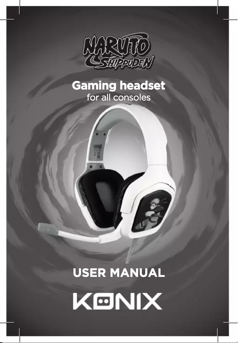 Page 1 de la notice Manuel utilisateur Konix Naruto Shippuden