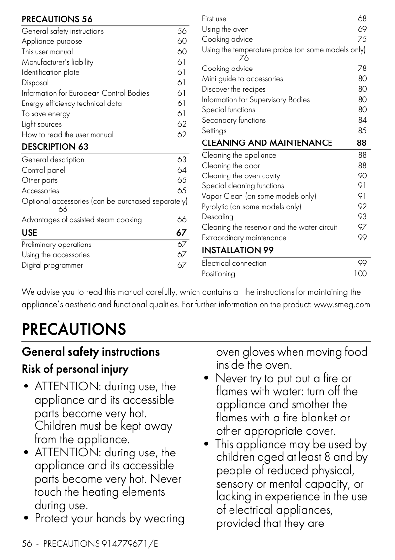 Image de la première page du manuel de l'appareil SOP6102S2PN