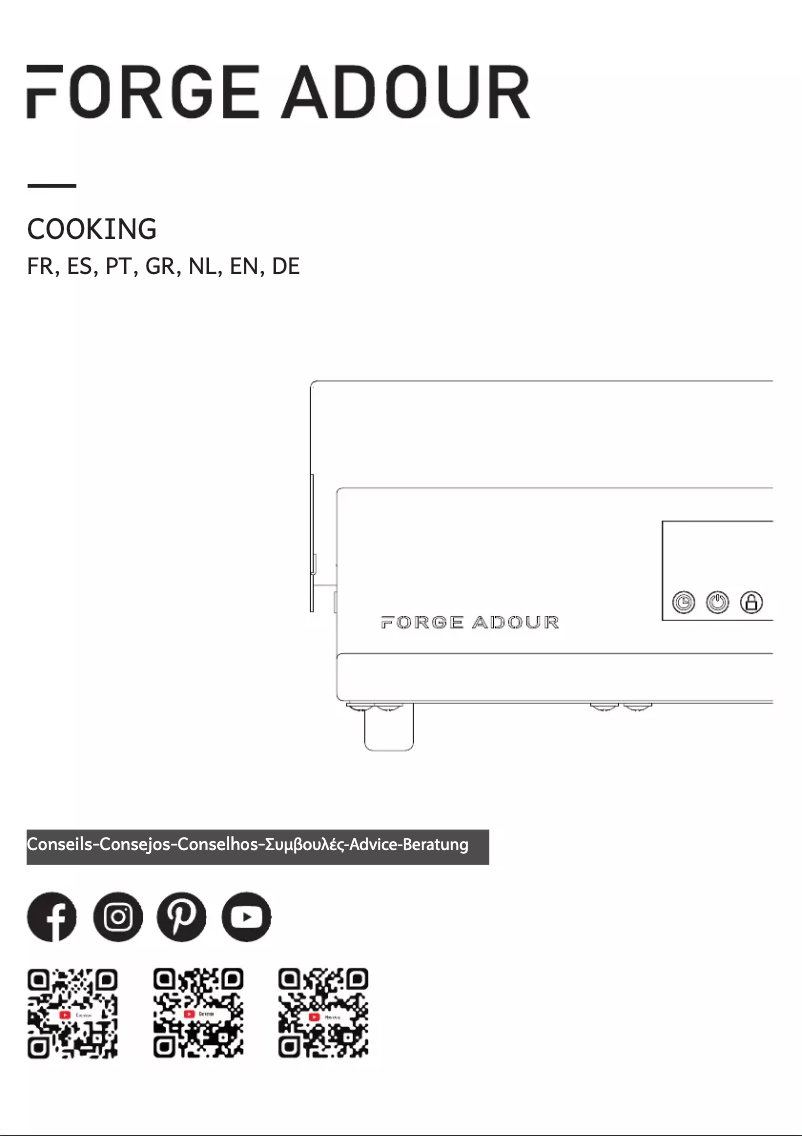 Page 1 de la notice Manuel utilisateur Forge Adour Cooking