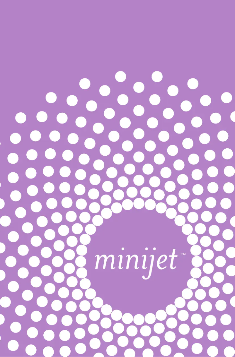 Image de la première page du manuel de l'appareil MiniJet E2