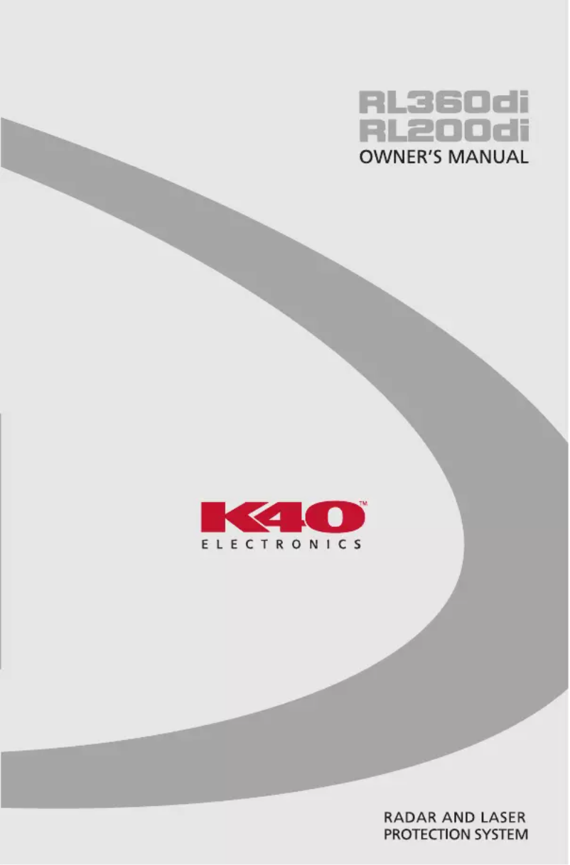 Page n°1 - Manuel utilisateur K40 RL200di