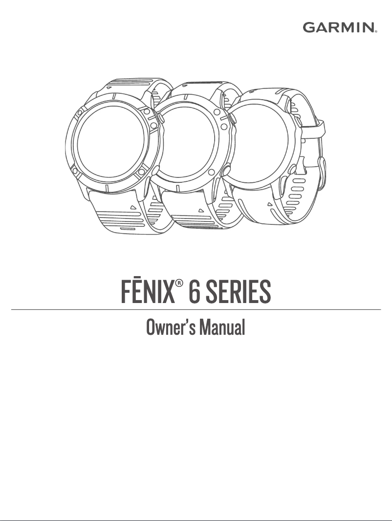 Página 1 del manual Manual de usuario Garmin Fenix 6S Sapphire
