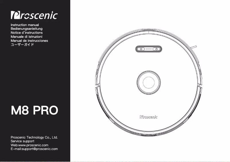 Image de la première page du manuel de l'appareil M8 PRO