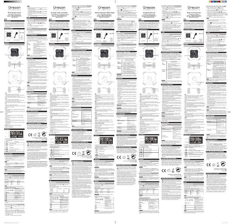 Page n°1 - Manuel utilisateur Oregon Scientific RM330P