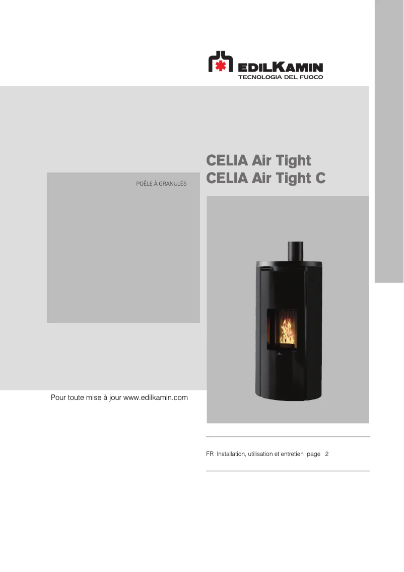 Page n°1 - Manuel utilisateur Edilkamin CELIA Air Tight