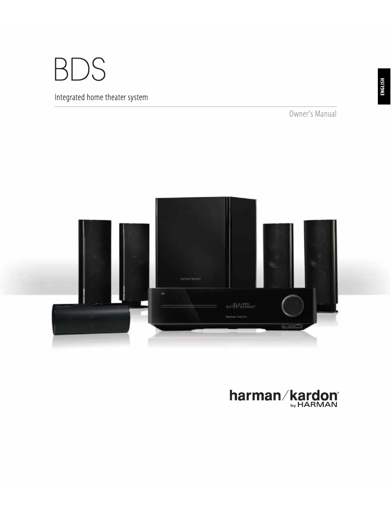 Page 1 of the manual User Manual Harman Kardon BDS 330