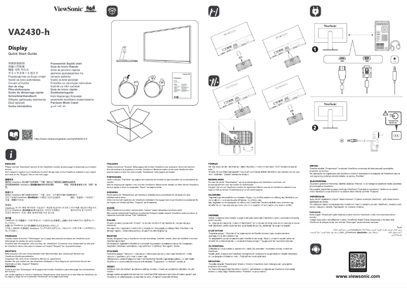 Imagen de la primera página del manual del dispositivo VA2430-H