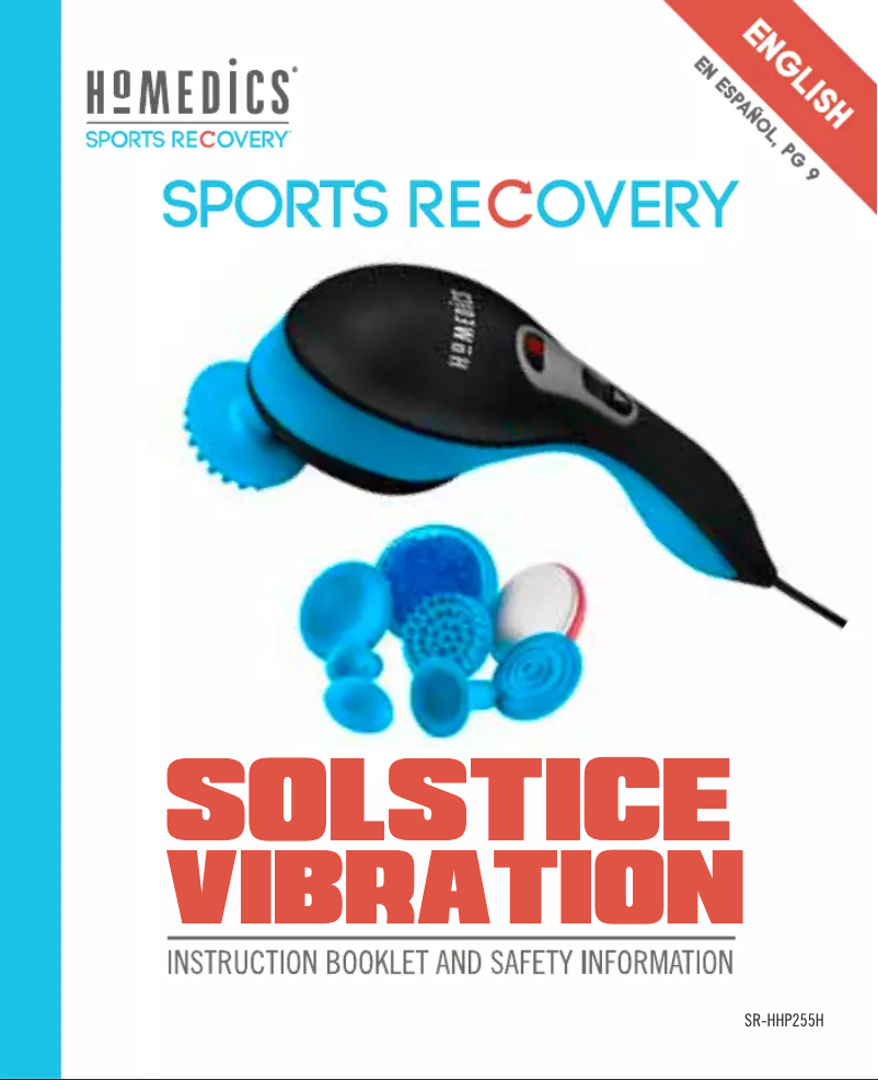 Page n°1 - Manuel utilisateur Homedics SR-HHP255H