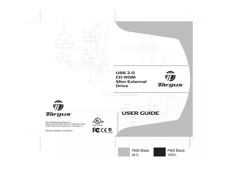 Image de la première page du manuel de l'appareil PACD010U