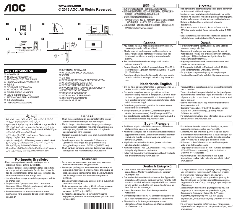 Page n°1 - Manuel utilisateur AOC Q2963PQ