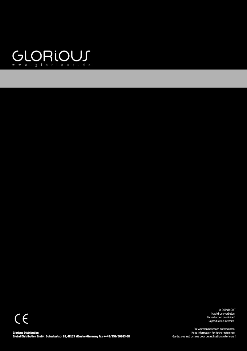 Page 1 de la notice Manuel utilisateur Glorious Record Box 230