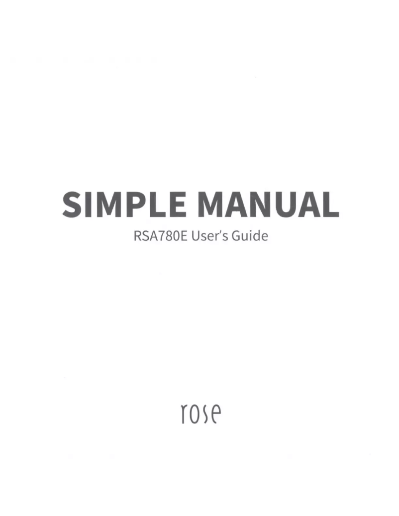 Page n°1 - Manuel utilisateur HiFi ROSE RSA780E
