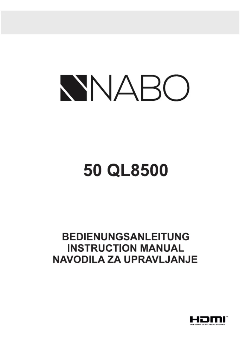 Image de la première page du manuel de l'appareil 50 QL8500