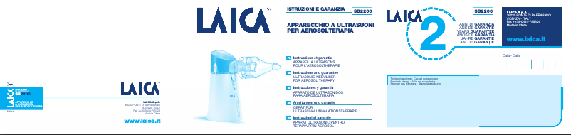 Page 1 de la notice Manuel utilisateur Laica SB2200