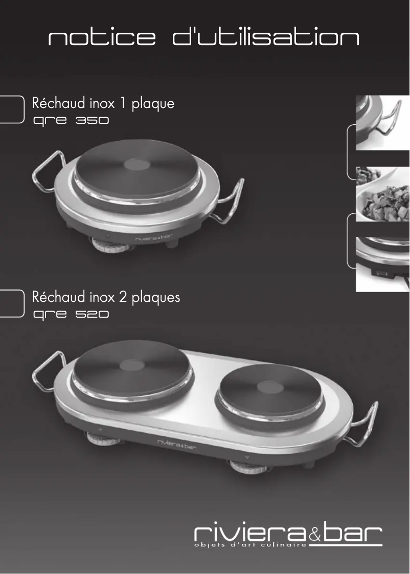 Image de la première page du manuel de l'appareil QRE520