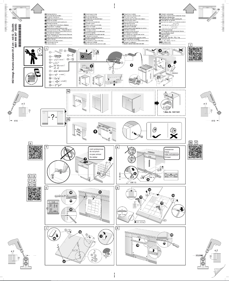 Page 1 de la notice Guide d'installation Siemens SR55ZS01MD