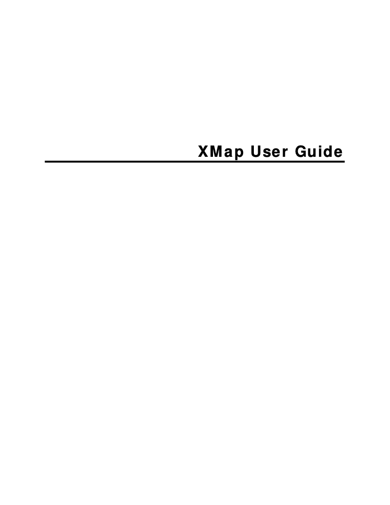 Image de la première page du manuel de l'appareil XMap 8