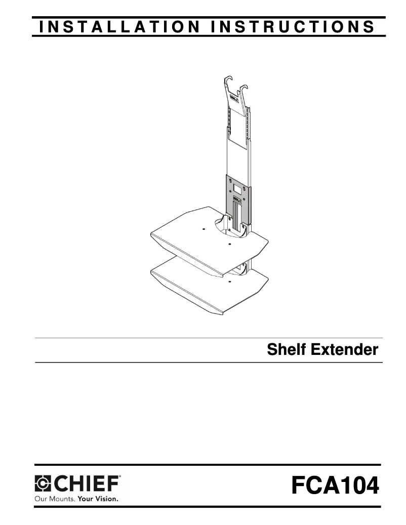 Page n°1 - Manuel utilisateur Chief FCA104
