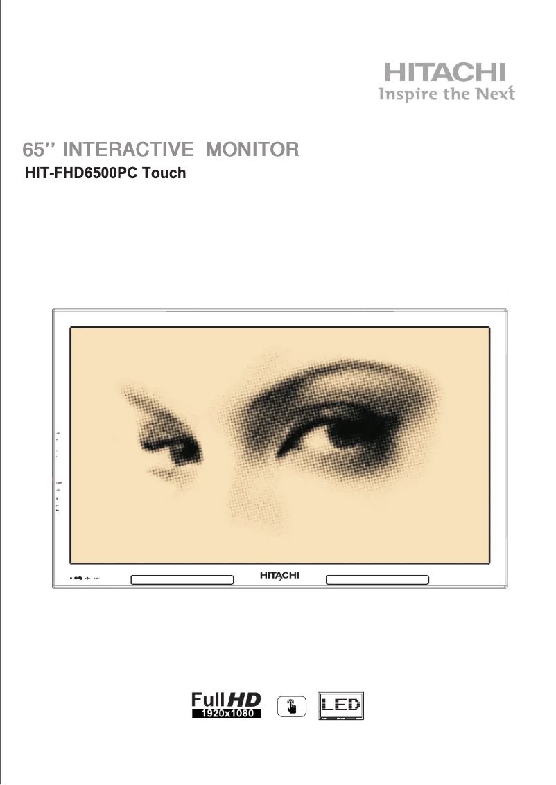Page n°1 - Manuel utilisateur Hitachi =HIT-FHD6500PC
