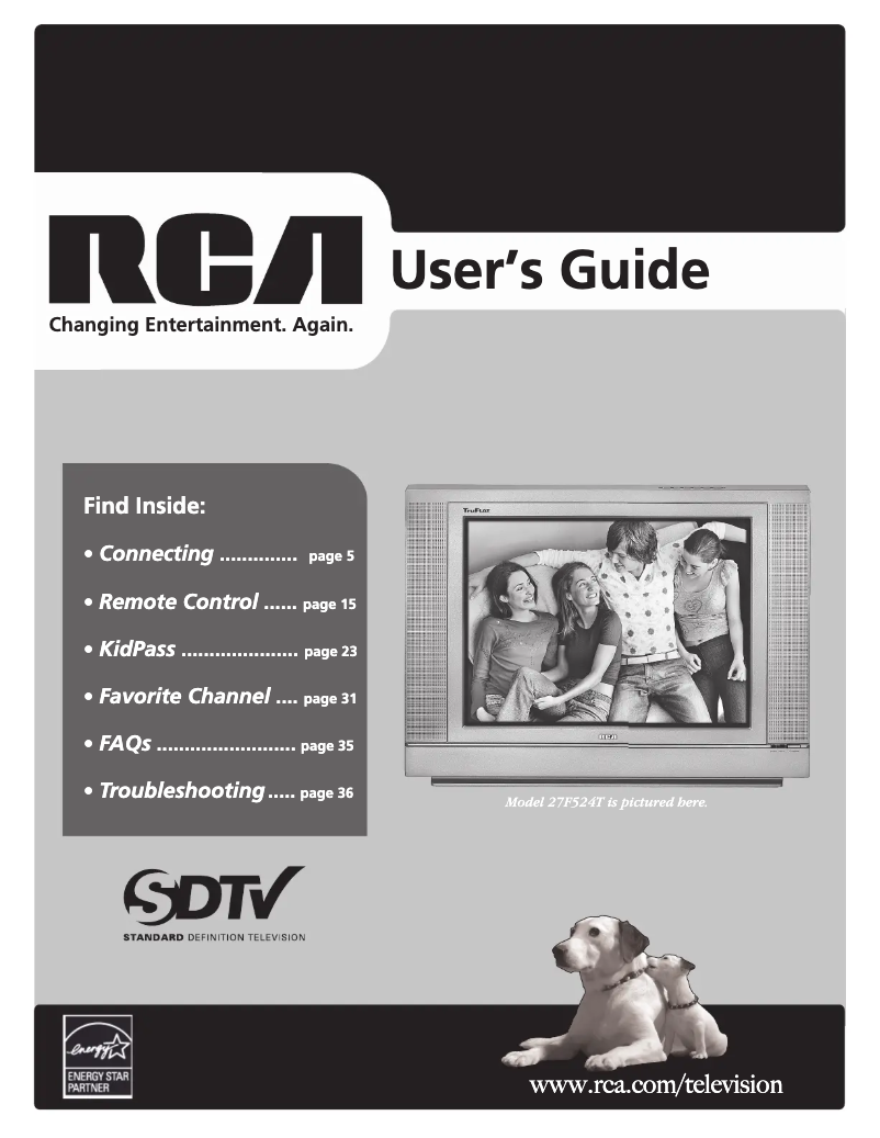 Image de la première page du manuel de l'appareil 32V524T