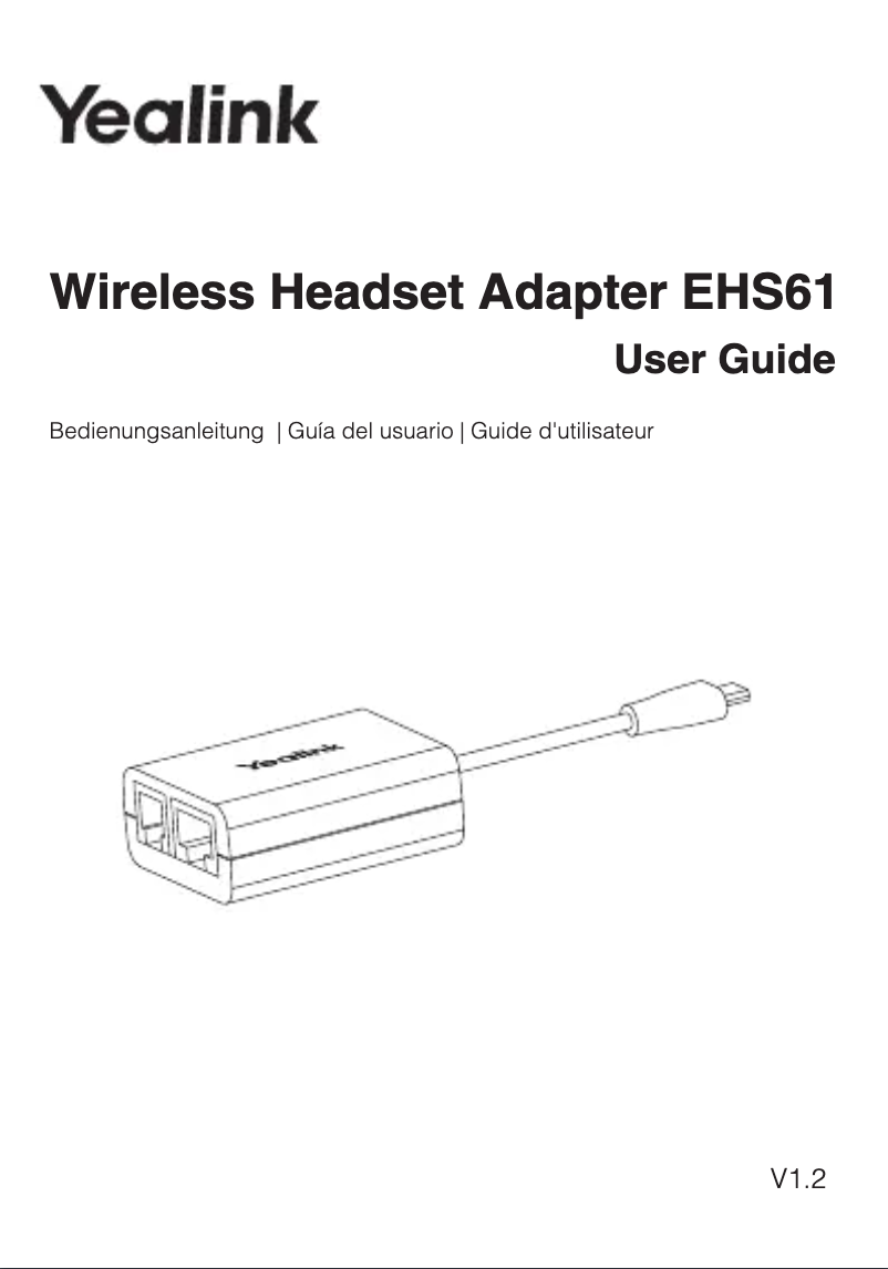 Image de la première page du manuel de l'appareil EHS61