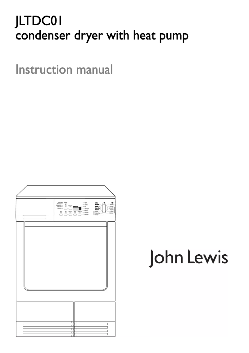 Page n°1 - Manuel utilisateur John Lewis JLTDC 01