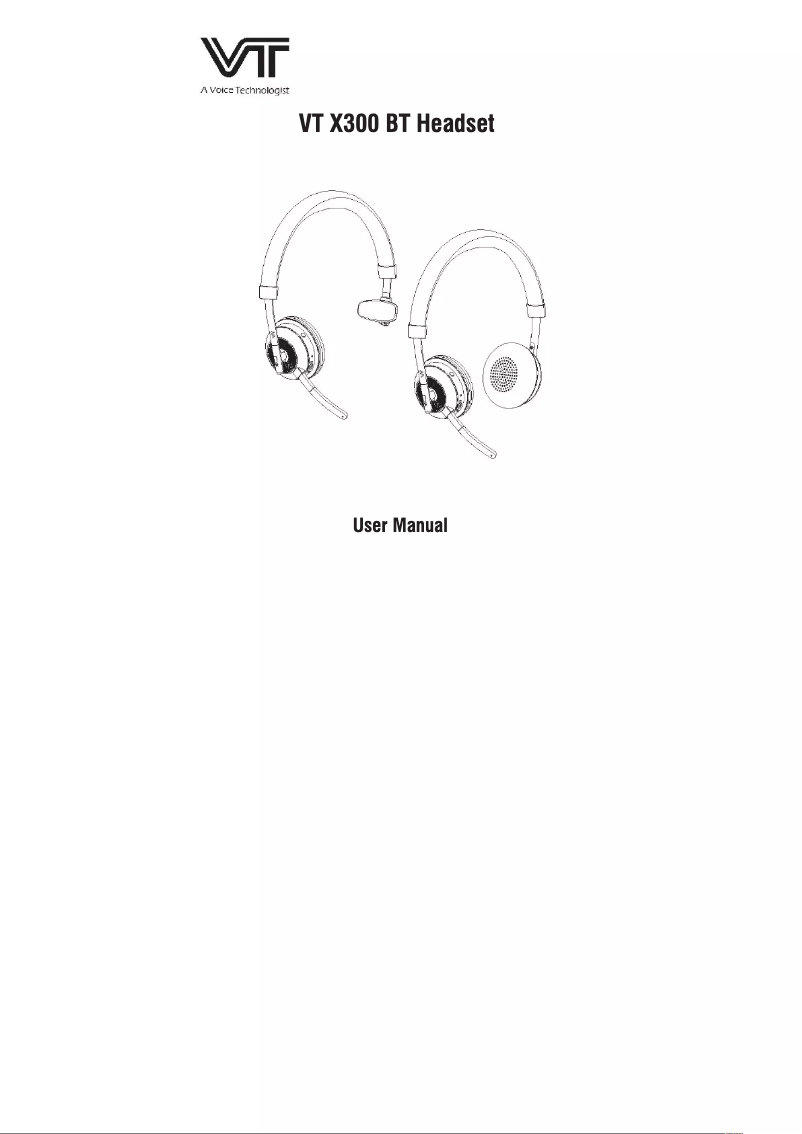 Image de la première page du manuel de l'appareil X300BT