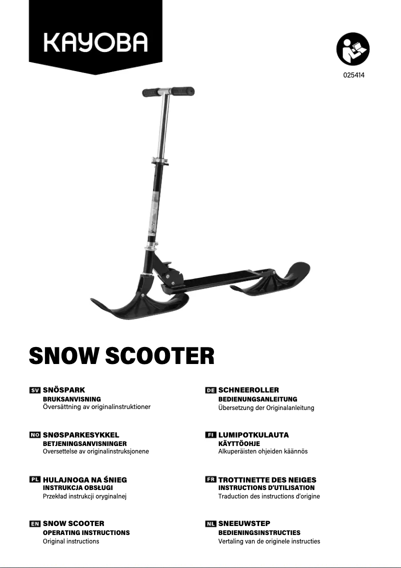 Image de la première page du manuel de l'appareil 025414