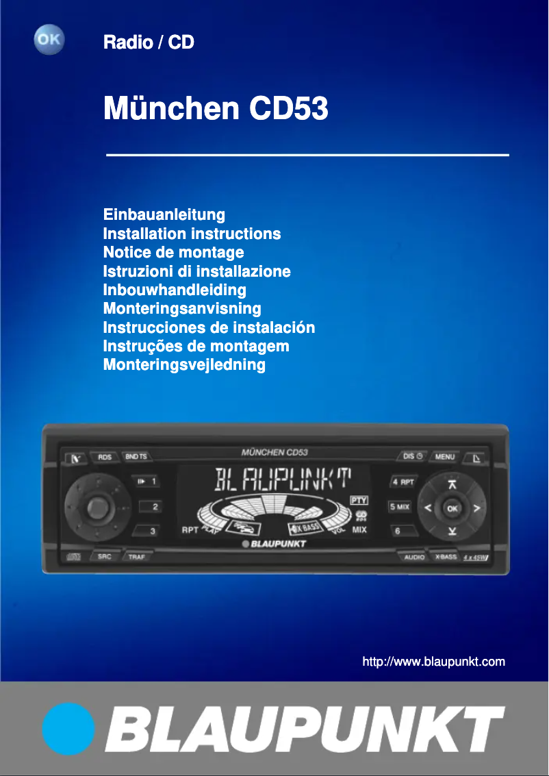 Image de la première page du manuel de l'appareil Munchen CD53