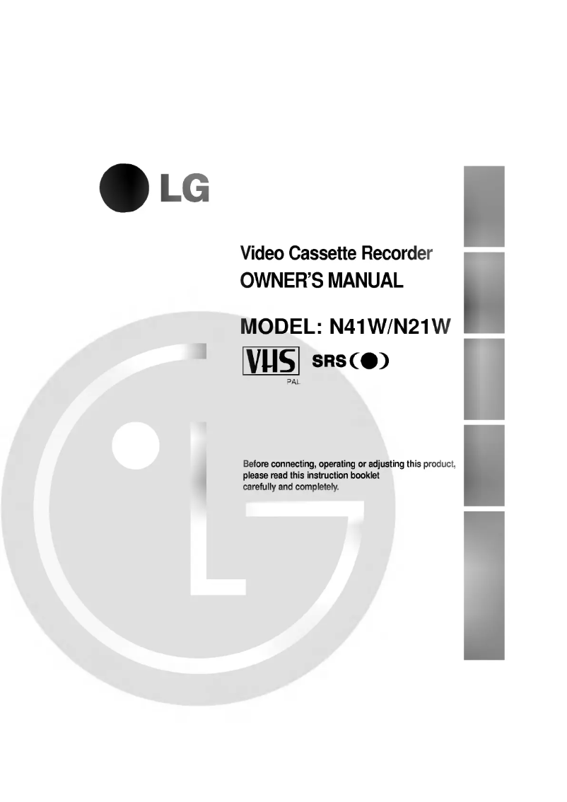 Page 1 de la notice Manuel utilisateur LG N41W