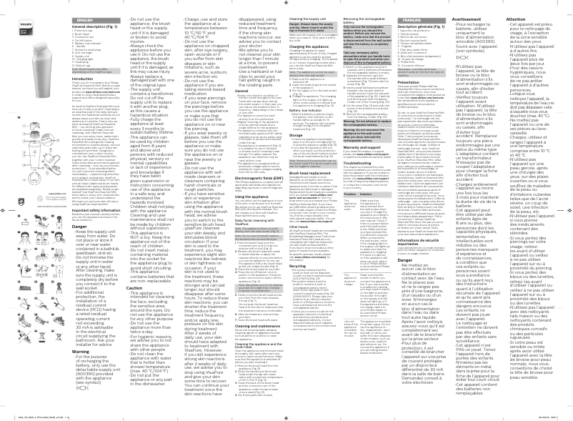 Page n°1 - Manuel utilisateur Philips VisaPure Men MS1011