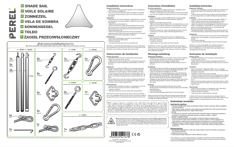 Image de la première page du manuel de l'appareil GASSK8N