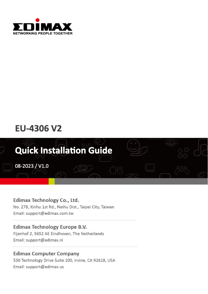 Página 1 del manual Manual de usuario Edimax EU-4306 V2