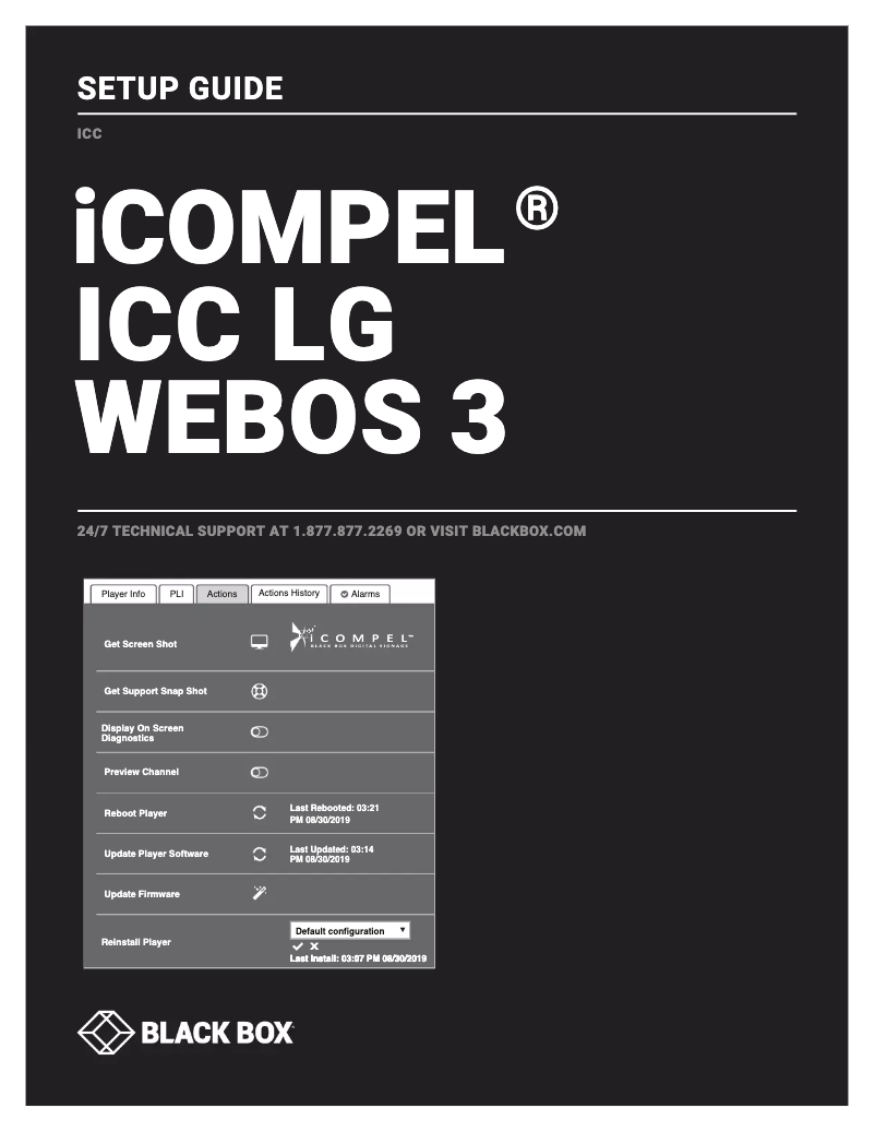 Page 1 de la notice Manuel utilisateur Black Box iCOMPEL ICC-AP-50