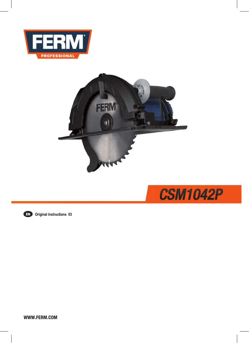 Page 1 de la notice Manuel utilisateur Ferm CSM1042P