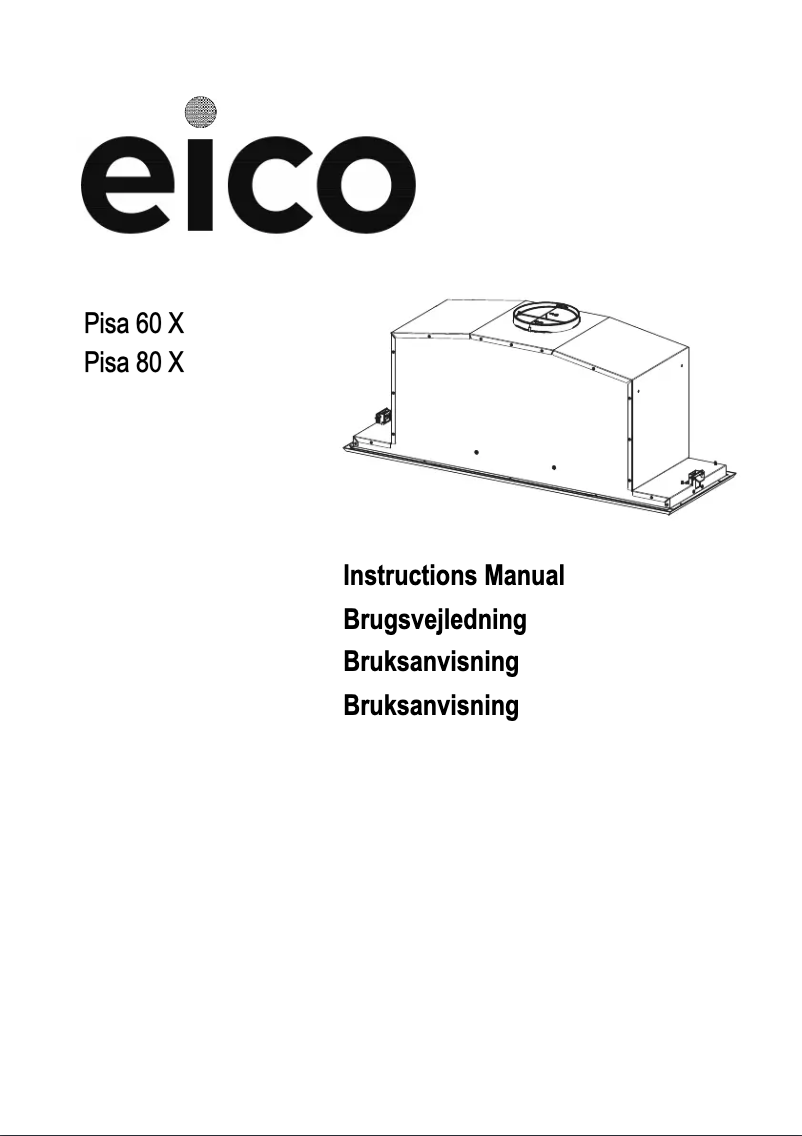 Page 1 de la notice Manuel utilisateur Faber Pisa 60 X