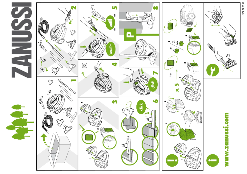 Page 1 de la notice Manuel utilisateur Zanussi ZAN2010EL